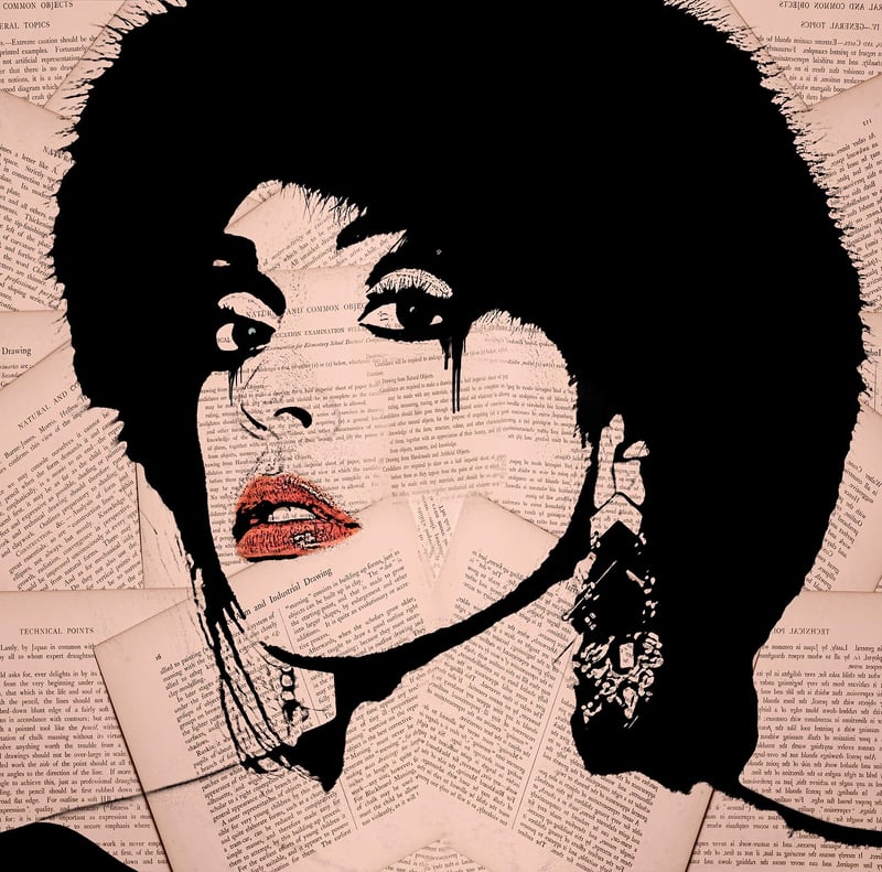 Upcycled Magazine Collage Art